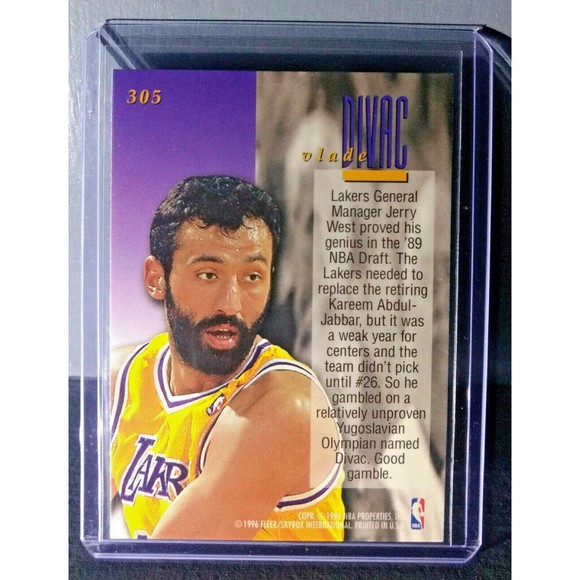 1995-96 Vlade Divac Fleer Ultra #305 Encore Basketball Card - Picture 2 of 2